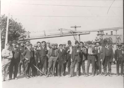 Men deputized by JB King Sand Company to break