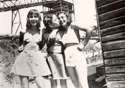 Josephine (left), Nancy and Govina, early 1950s