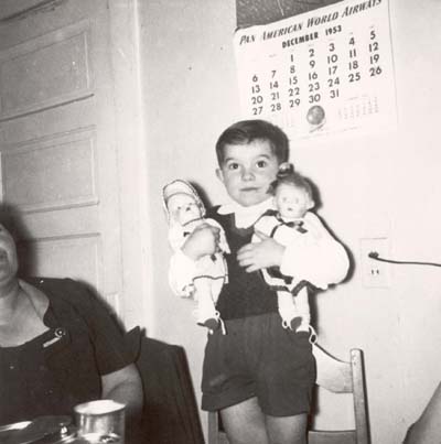 Youngster at Deriu family gathering, 1953