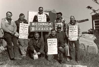 Strike against McCormack Sand Company, 1983
