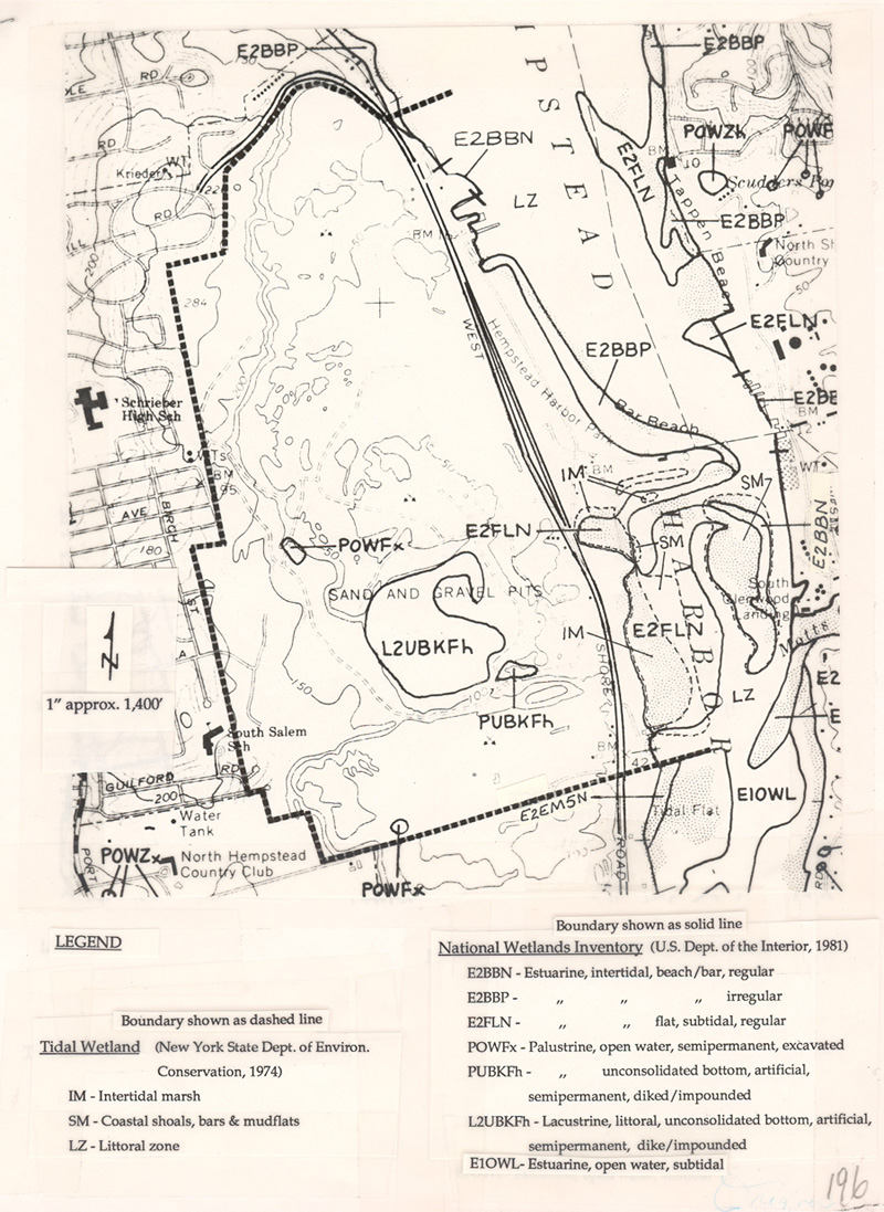 National Wetlands Inventory Sandpit area, prepared by U.S. Department of the Interior, 1981