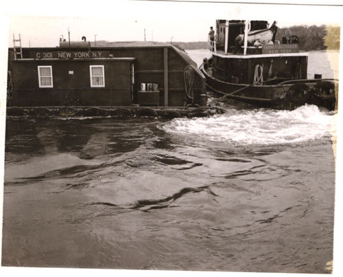 Bronx #2 tug boat heading out of Hempstead Harbor, 1960�s