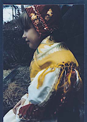 Ganell Giagu in full Sardinian costume, c. 1980