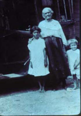 Two generations of Fasanos at sandbank, c. 1930