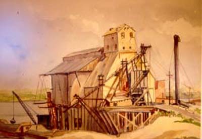 Oil painting of King�s Mill by Port Washington resident Arthur Weindorf, 1939